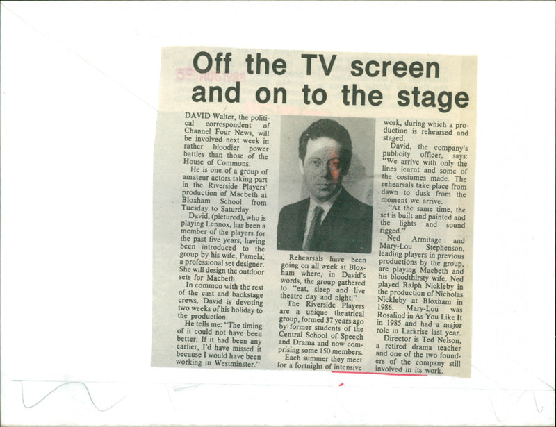 David Walter - Vintage Photograph