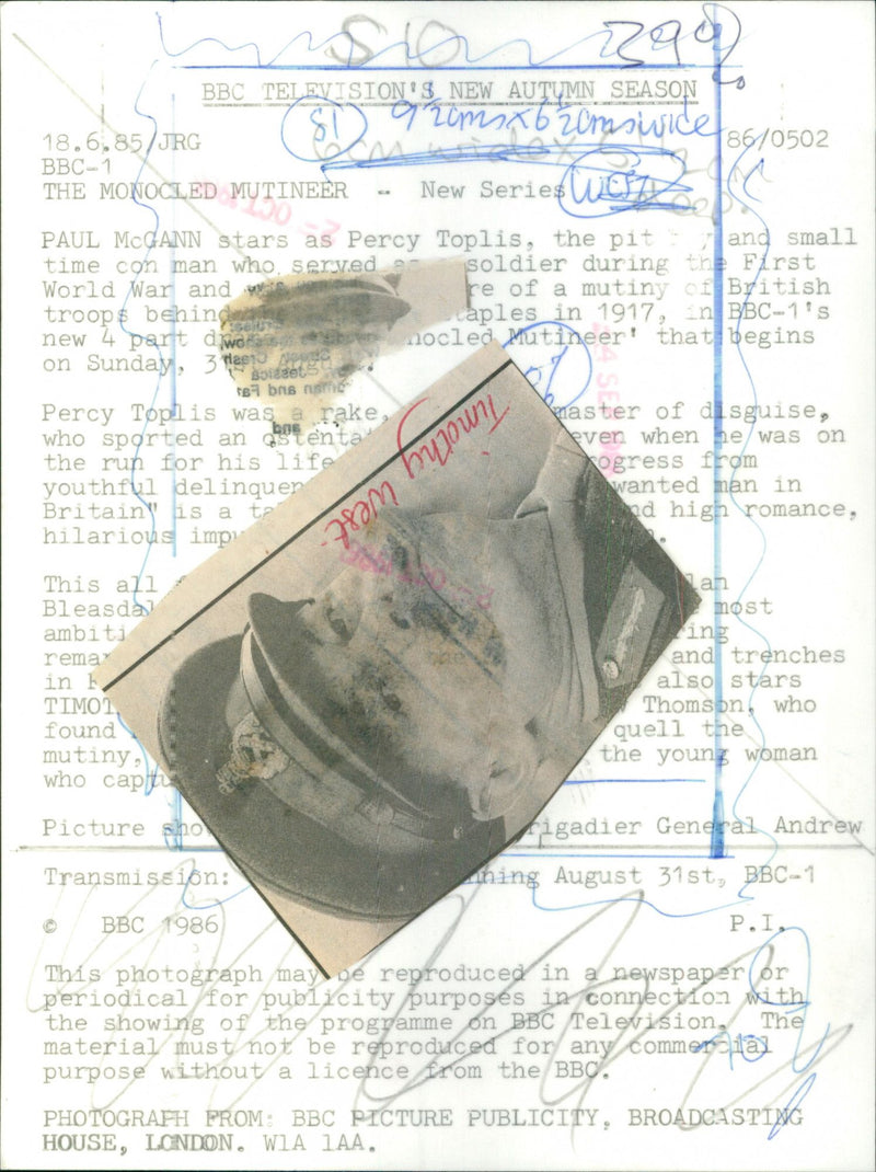 Timothy West - Vintage Photograph