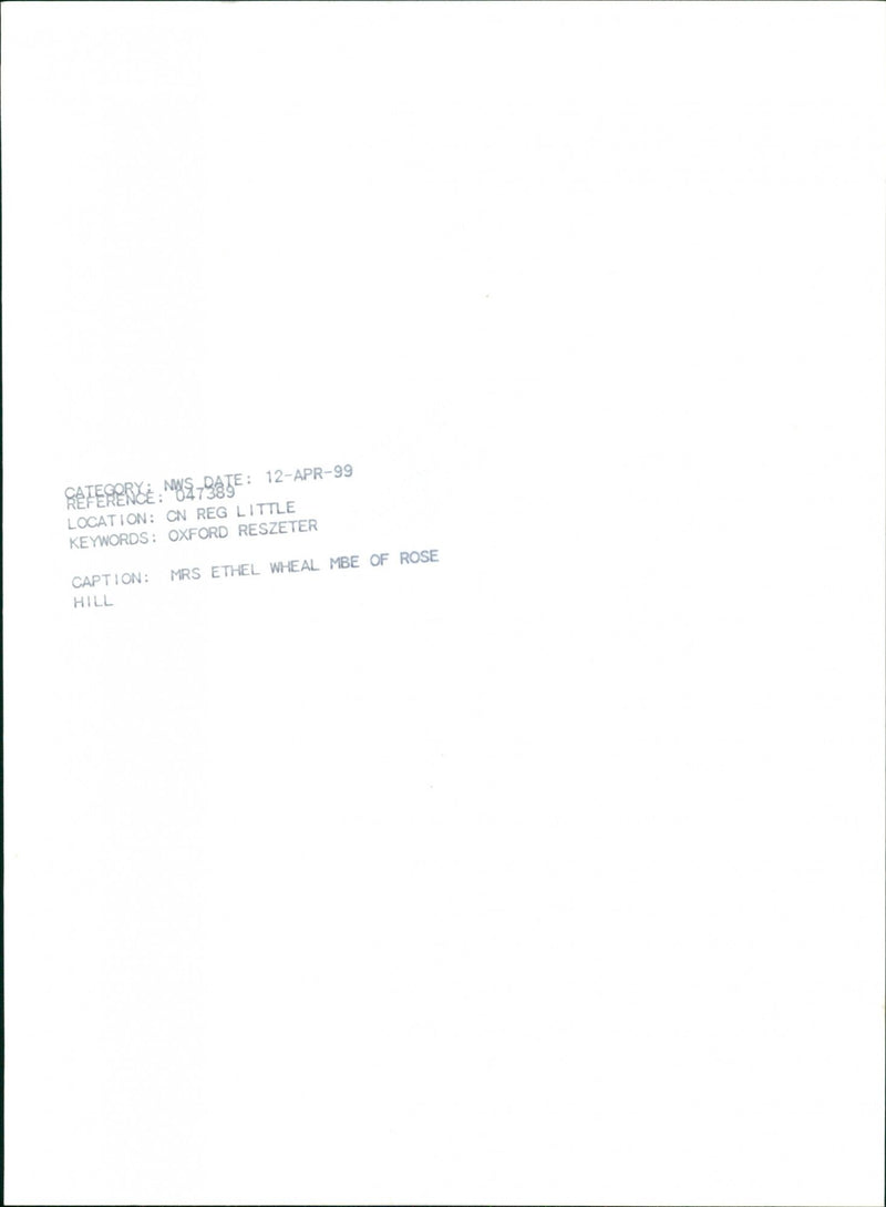 Ethel Wheal - Vintage Photograph