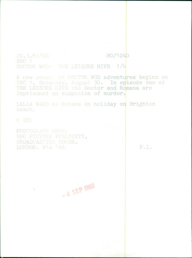 lalla ward - Vintage Photograph