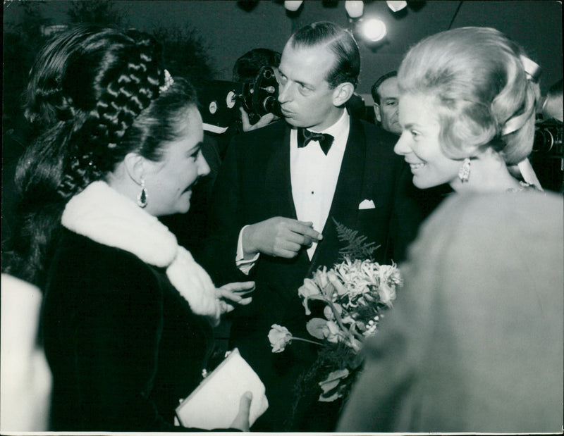 Elizabeth Taylor and the Duke and Duchess of Kent - Vintage Photograph