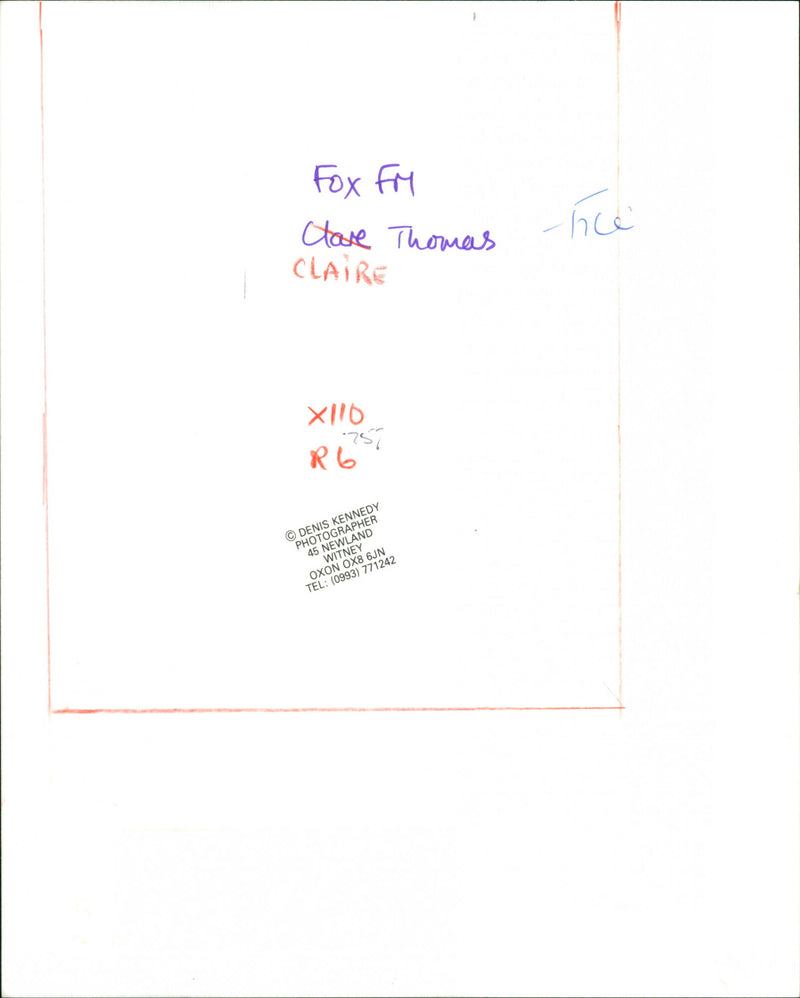 Claire Thomas - Vintage Photograph