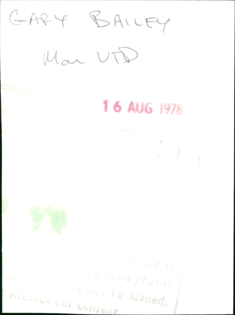 Gary Bailey - Vintage Photograph