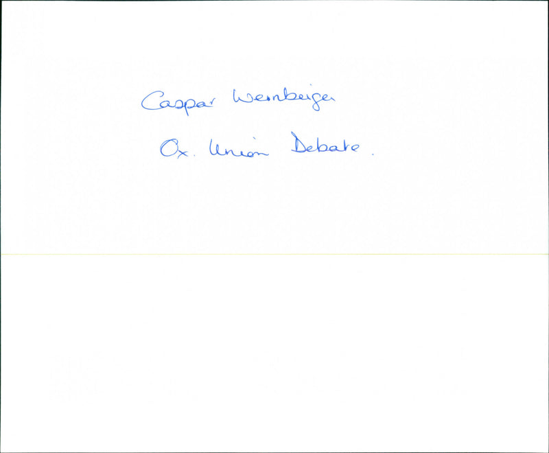 Caspar Weinberger - Vintage Photograph