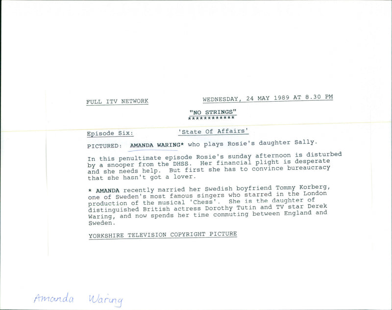 Amanda Waring - Vintage Photograph