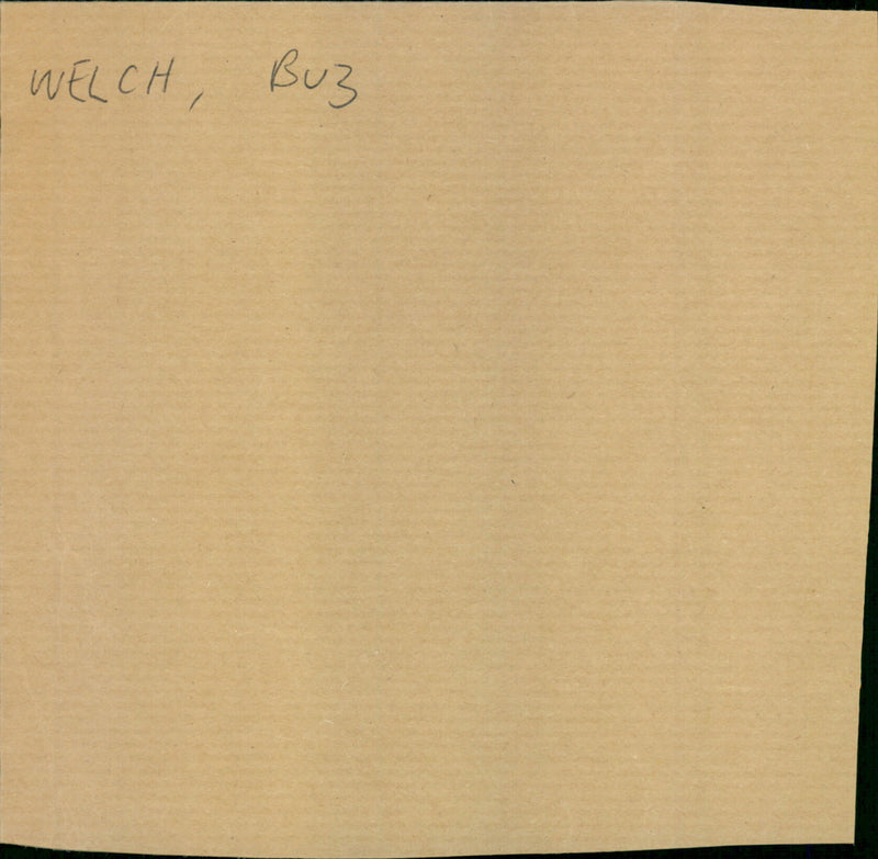 Welch Buz - Vintage Photograph