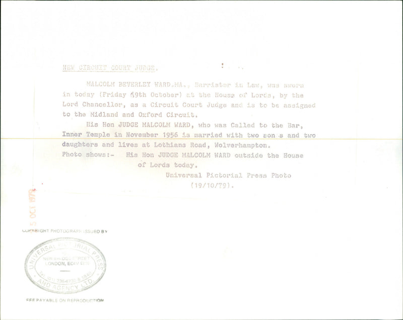 Malcom ward - Vintage Photograph