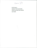 Peter Wall - Vintage Photograph