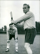 Billy wright , Hat Lofthouse - Vintage Photograph