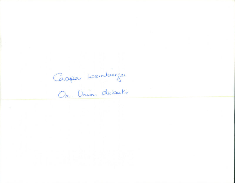 Caspar Weinberger - Vintage Photograph