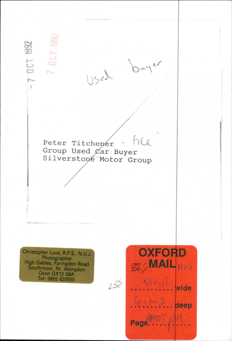 Peter Titchener - Vintage Photograph