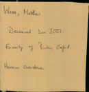 Webb Matthew - Vintage Photograph