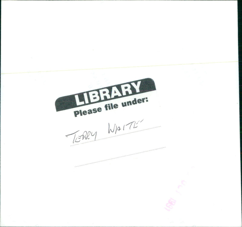 Terry Waite - Vintage Photograph