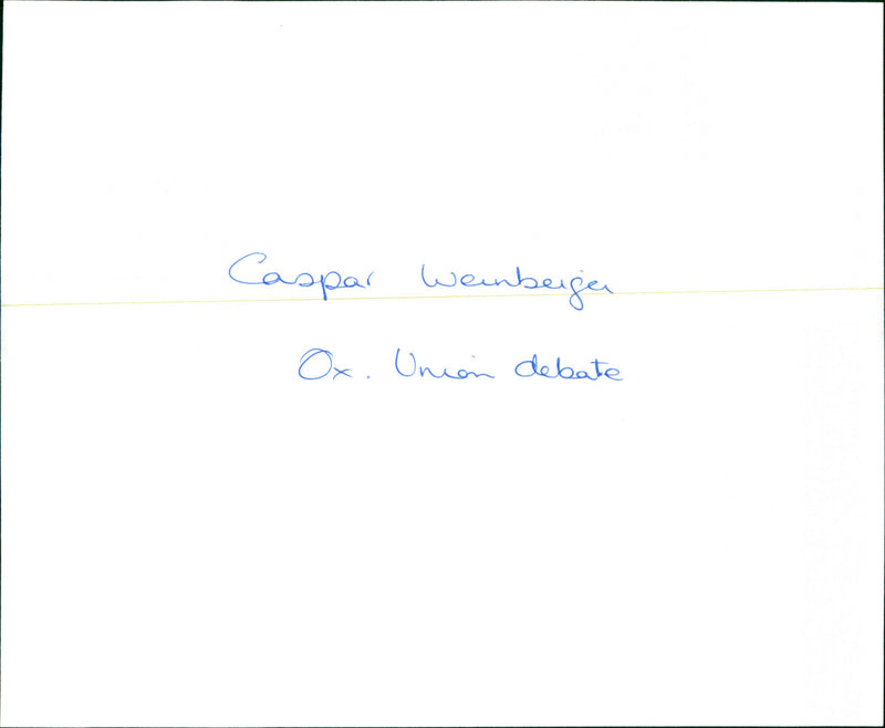 Caspar Weinberger - Vintage Photograph