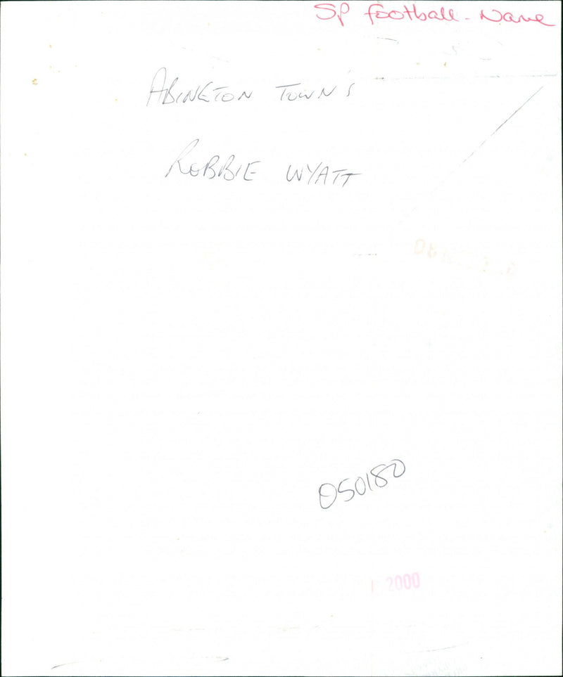 Robbie Wyatt - Vintage Photograph