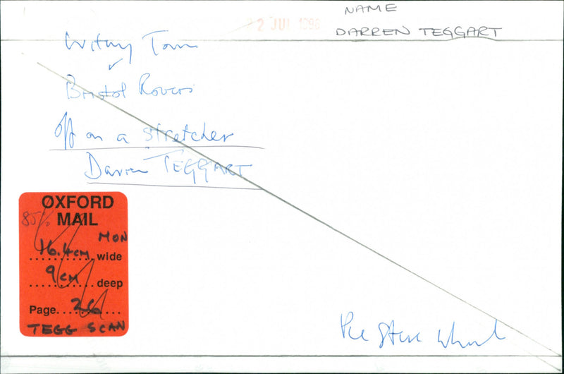 Darren Teggart - Vintage Photograph