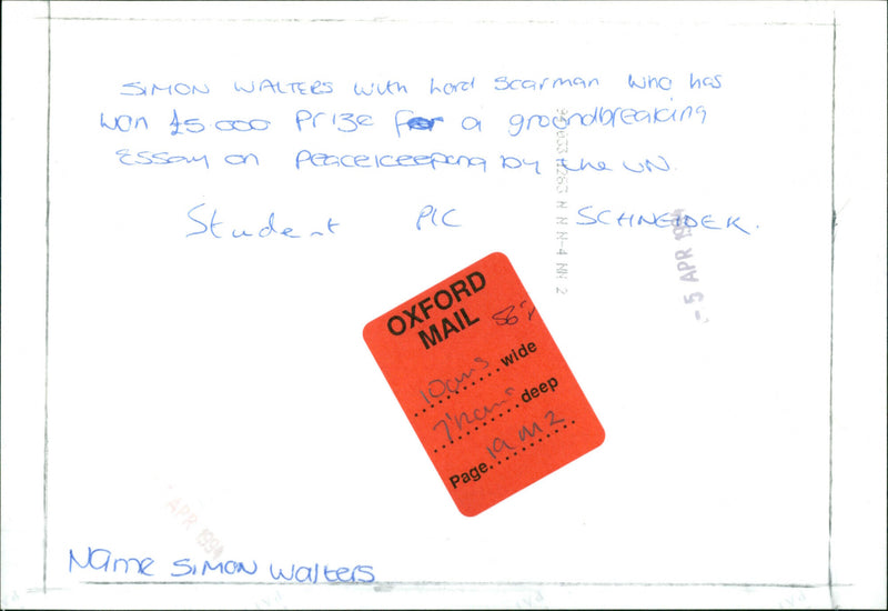 Simon Walters - Vintage Photograph