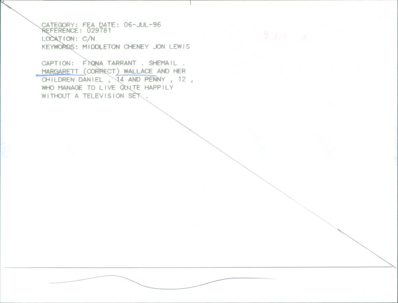 Margarett Wallace, Daniel Wallace & Penny Wallace - Vintage Photograph