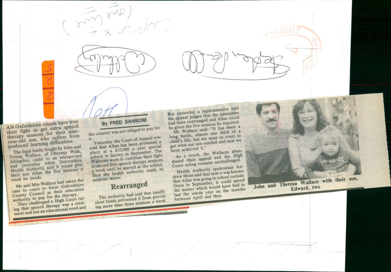 John Wallace & Theresa Wallace - Vintage Photograph