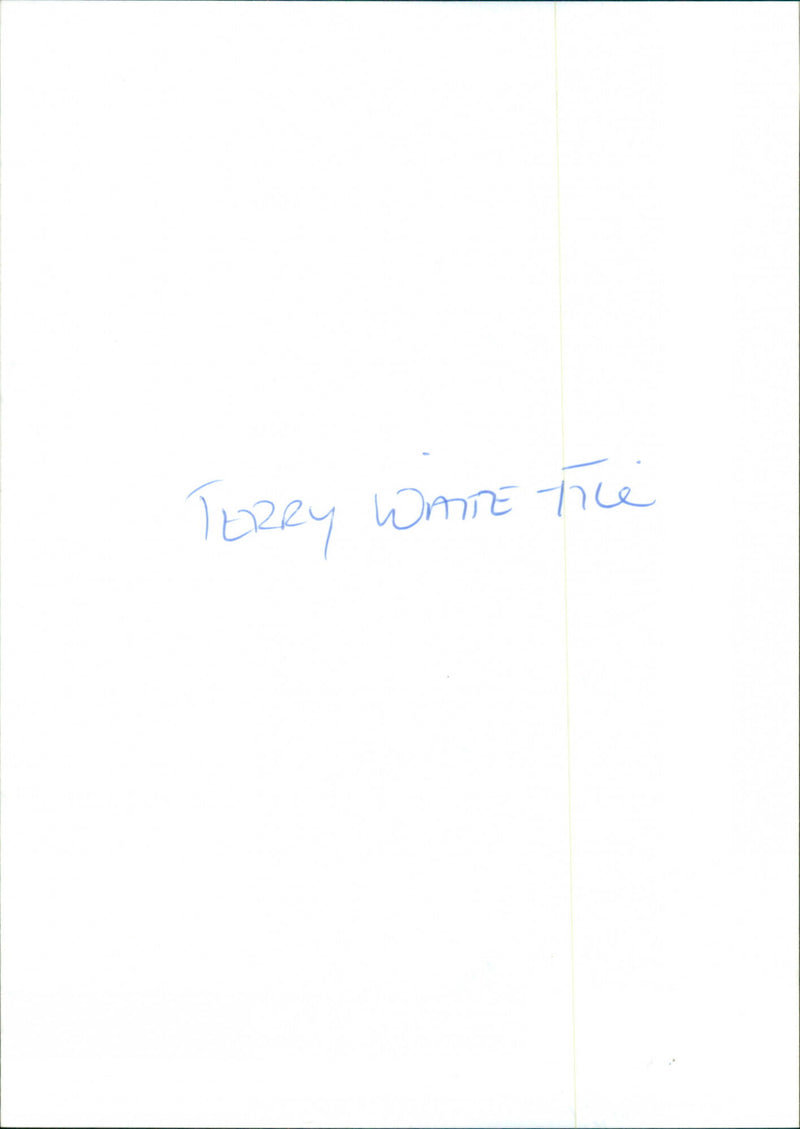 Terry Waite - Vintage Photograph