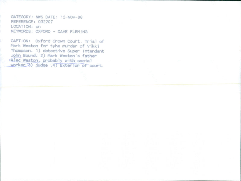 Alec Weston - Vintage Photograph