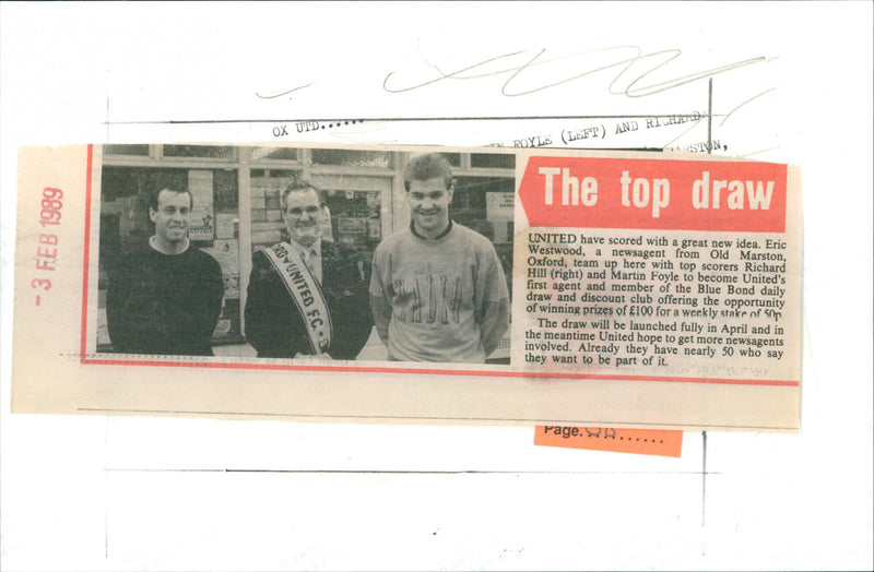 Eric Westwood, Richard Hill & Martin Foyle - Vintage Photograph