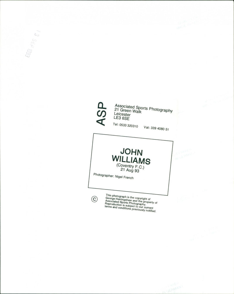 John Williams - Vintage Photograph