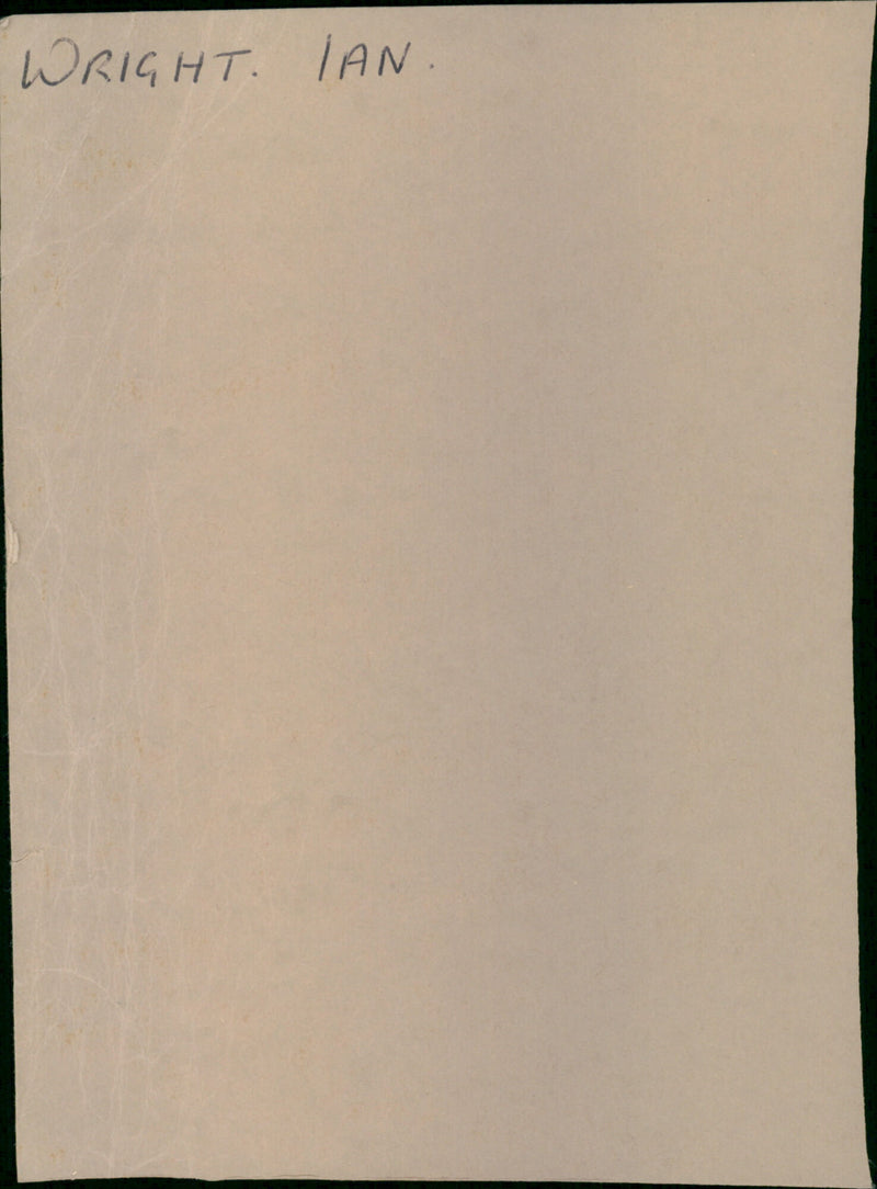 Ian Wright - Vintage Photograph