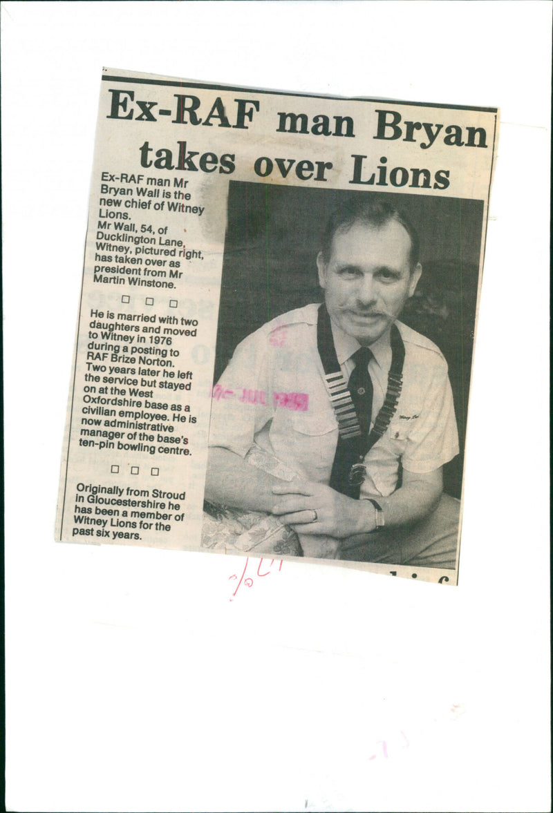 Bryan Wall - Vintage Photograph