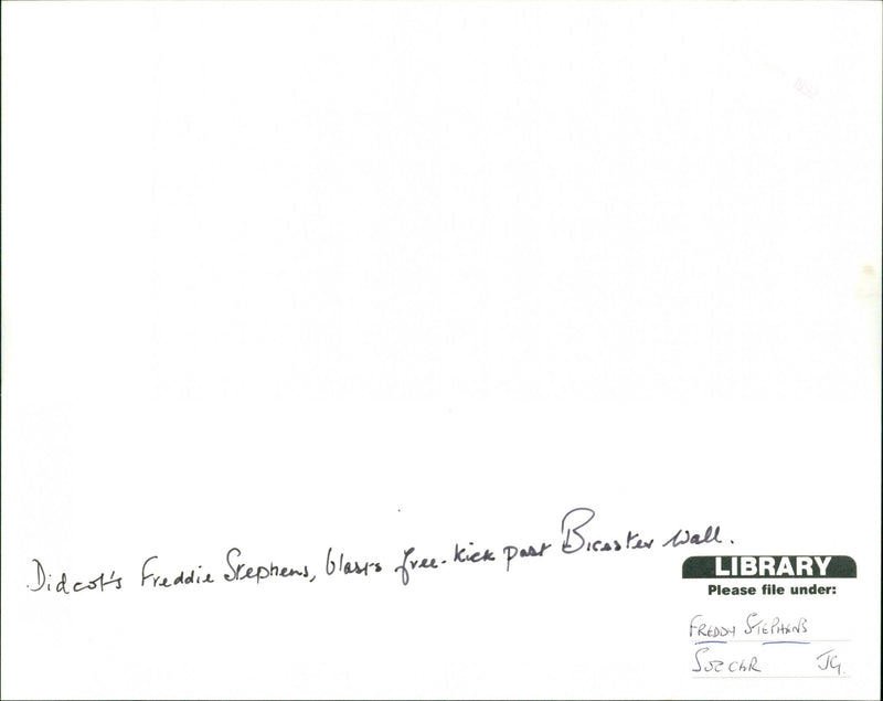 Freddie Stephens - Vintage Photograph