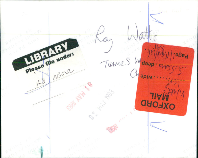 Roy Watts - Vintage Photograph