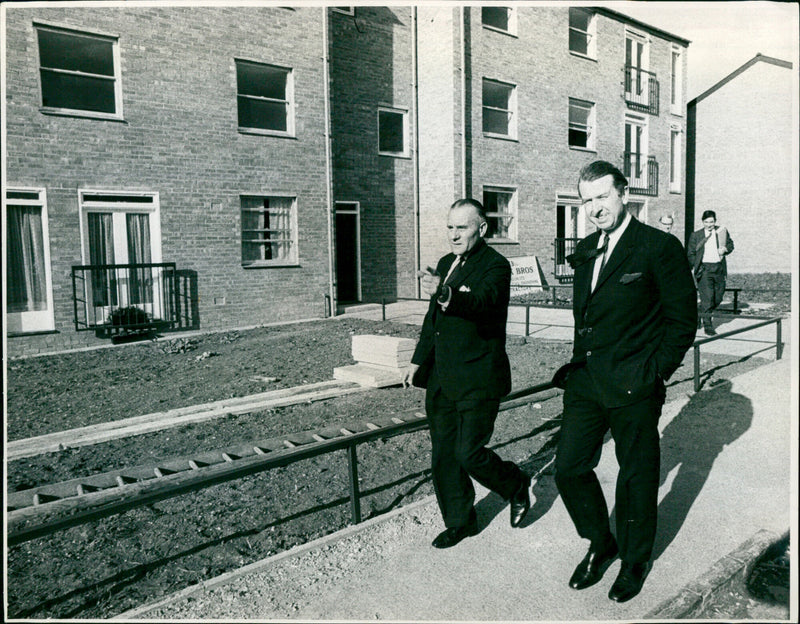 Peter Walker and Ald. F.G. Ingram - Vintage Photograph