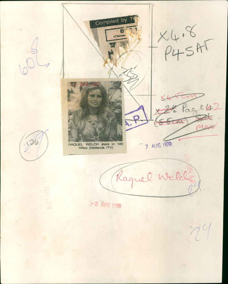 Raquel Welch - Vintage Photograph