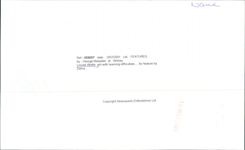 Louise Webb - Vintage Photograph