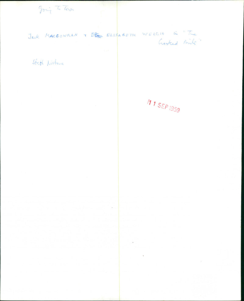 Jack Macgowran, Elisabeth Welch - Vintage Photograph