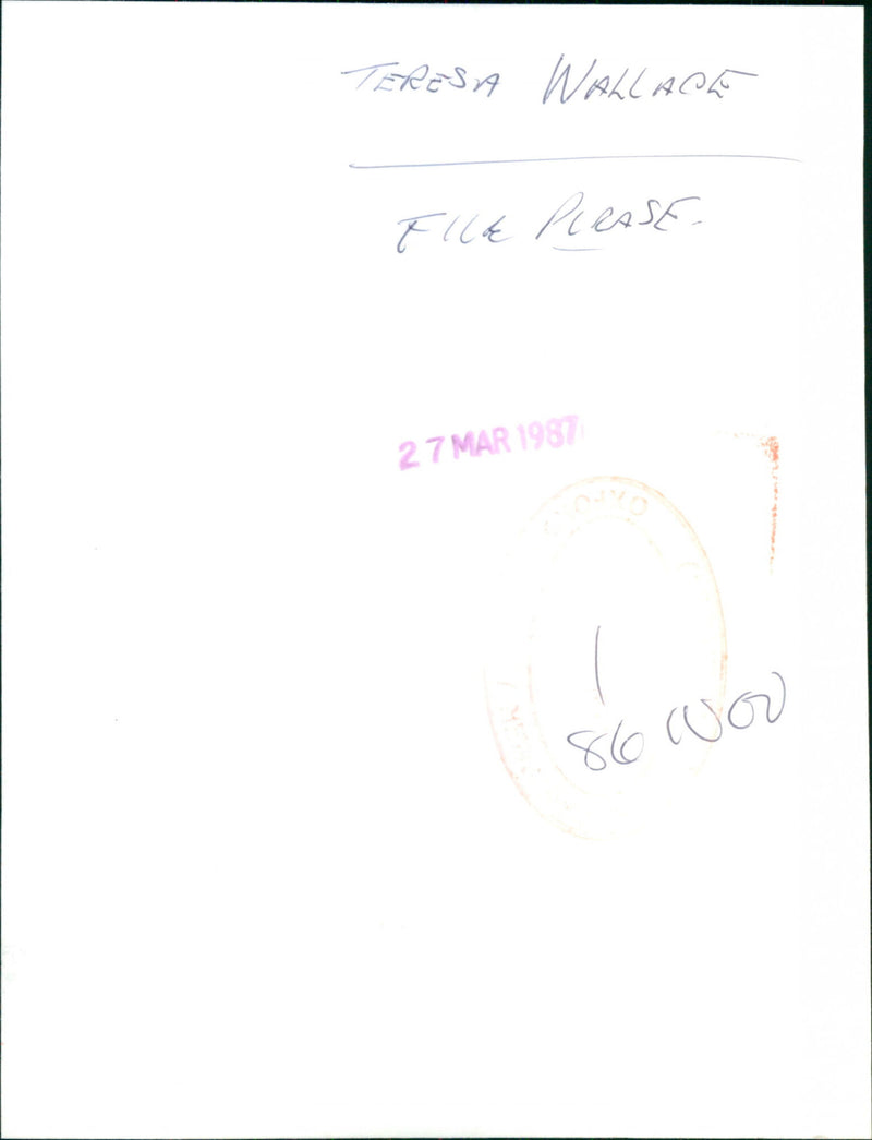 Teresa Wallace - Vintage Photograph