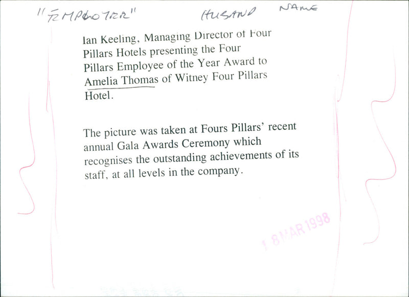 Amelia Thomas - Vintage Photograph