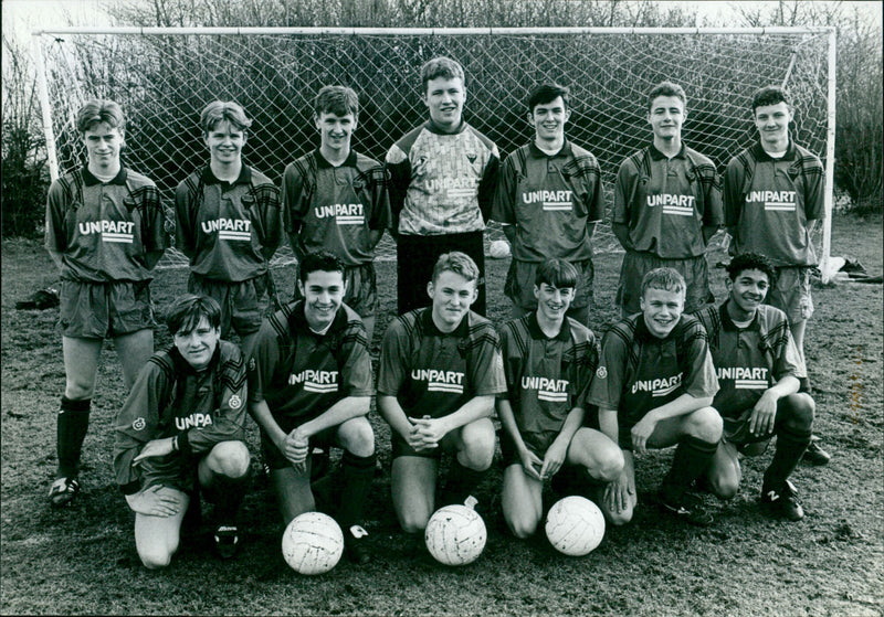 football oxon school boys team - Vintage Photograph
