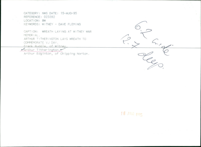 Arthur Titherington - Vintage Photograph