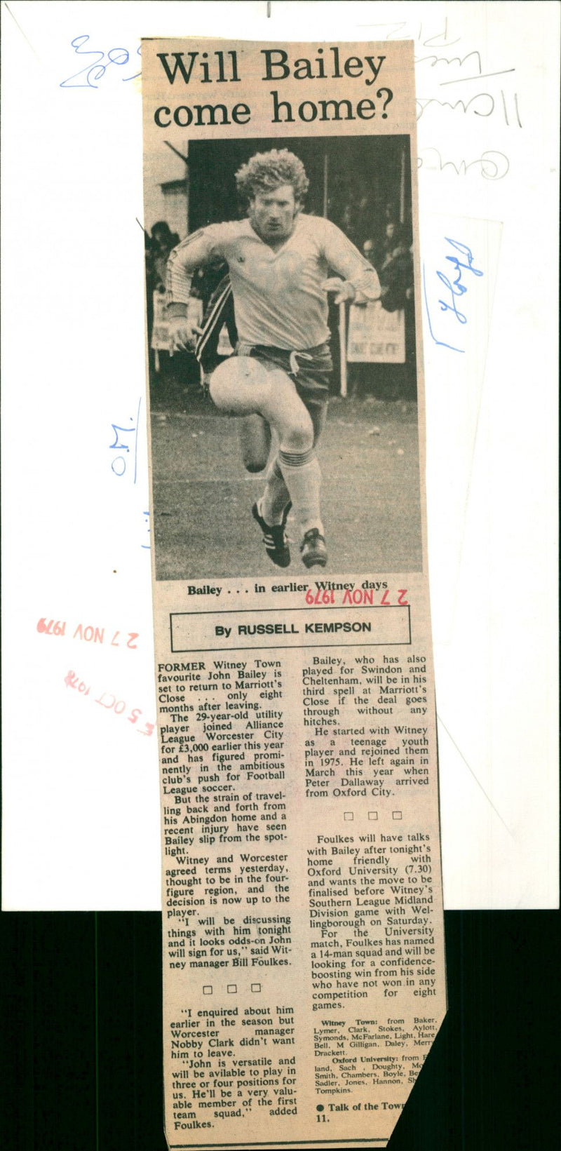 John Bailey - Vintage Photograph