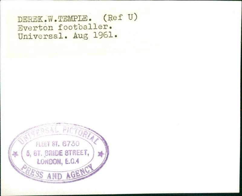 Derek W. Temple - Vintage Photograph