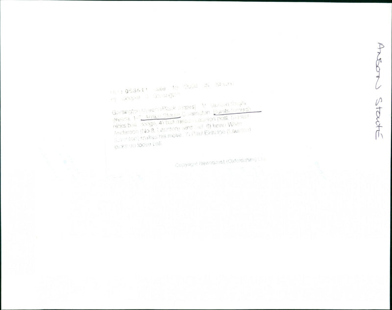 Anson Stoute - Vintage Photograph