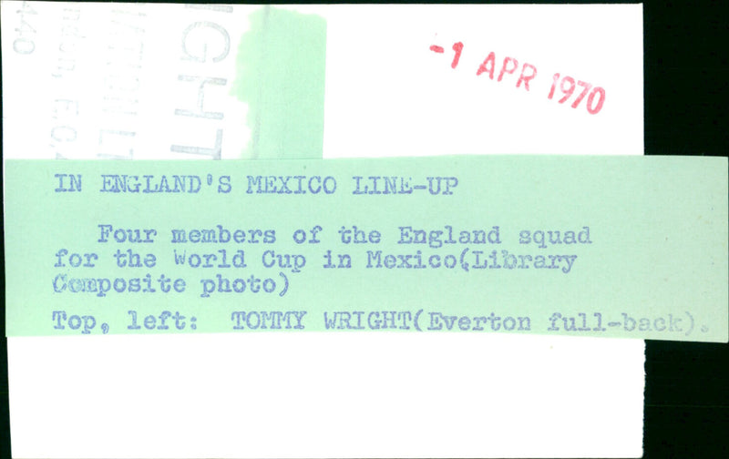 Tommy Wright - Vintage Photograph