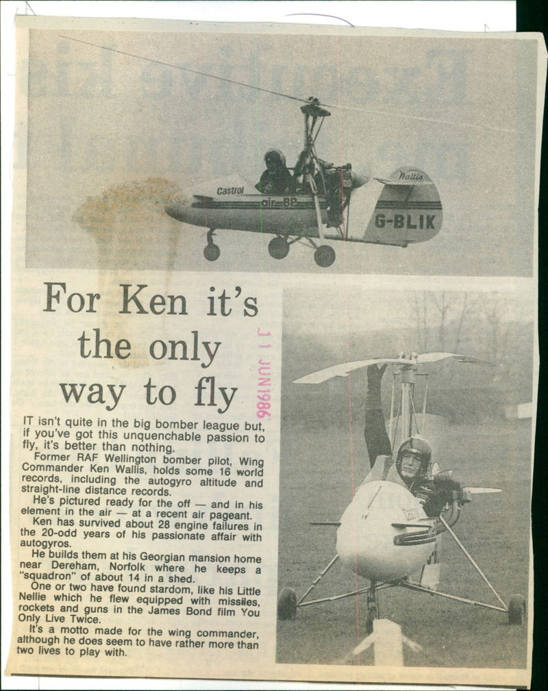 Ken Wallis - Vintage Photograph