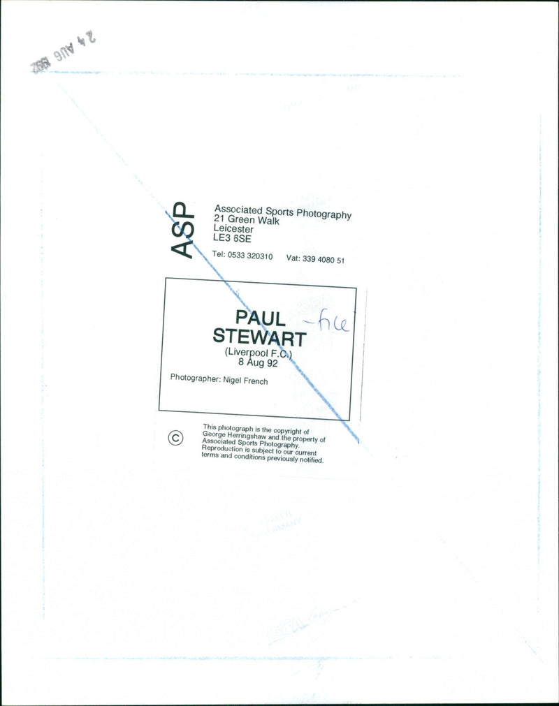 Paul Stewart - Vintage Photograph