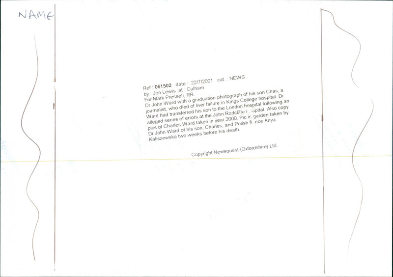 Dr. John Ward - Vintage Photograph