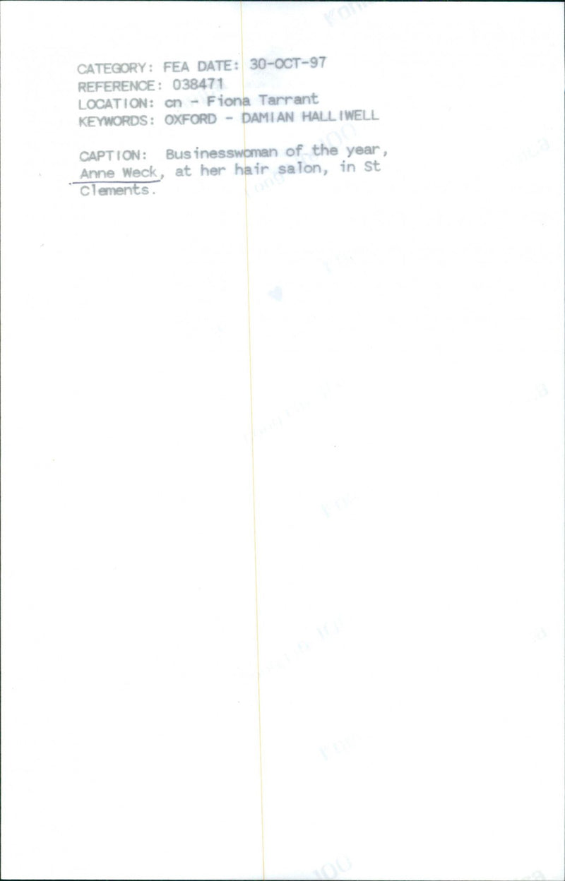 Anne Weck - Vintage Photograph