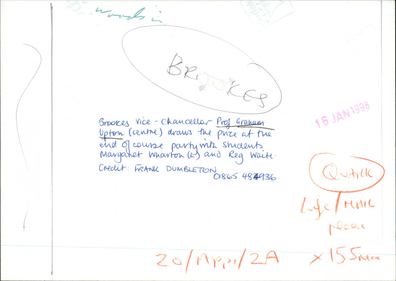 Graham Upton - Vintage Photograph