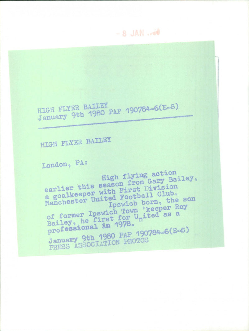 Gary Bailey - Vintage Photograph