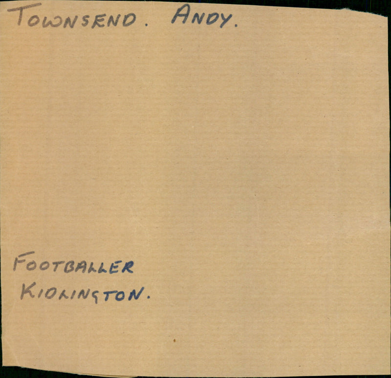 Andy Townsend - Vintage Photograph